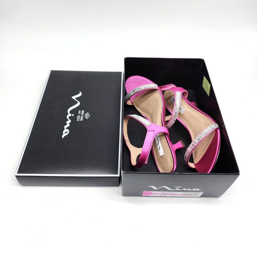 NWT Nina Niara Ultra Pink Sandal 8 - Picture 2 of 4